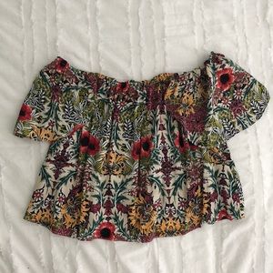 Off shoulder crop top